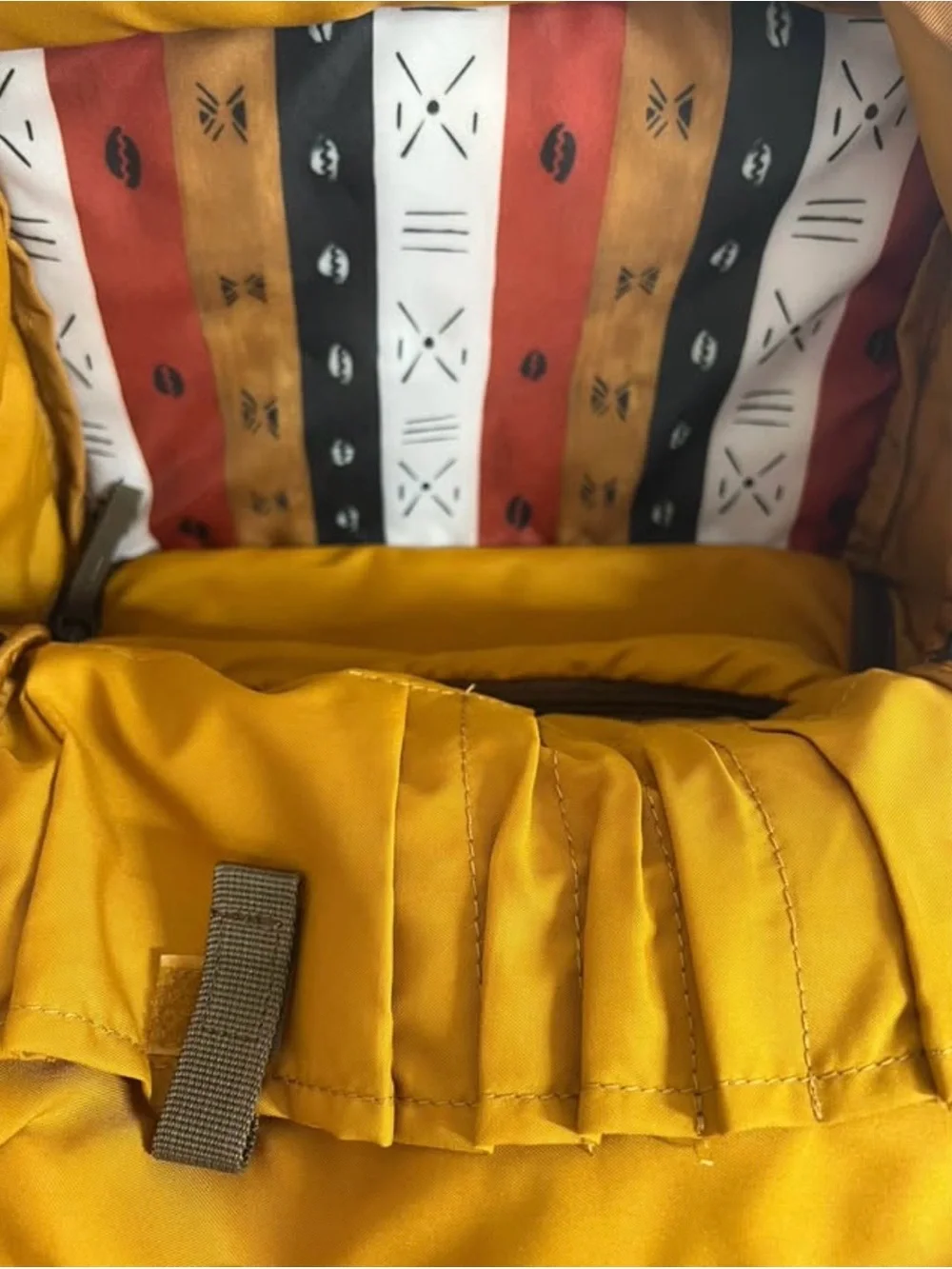 National Geographic Olive Canvas Backpack with Brown Accents